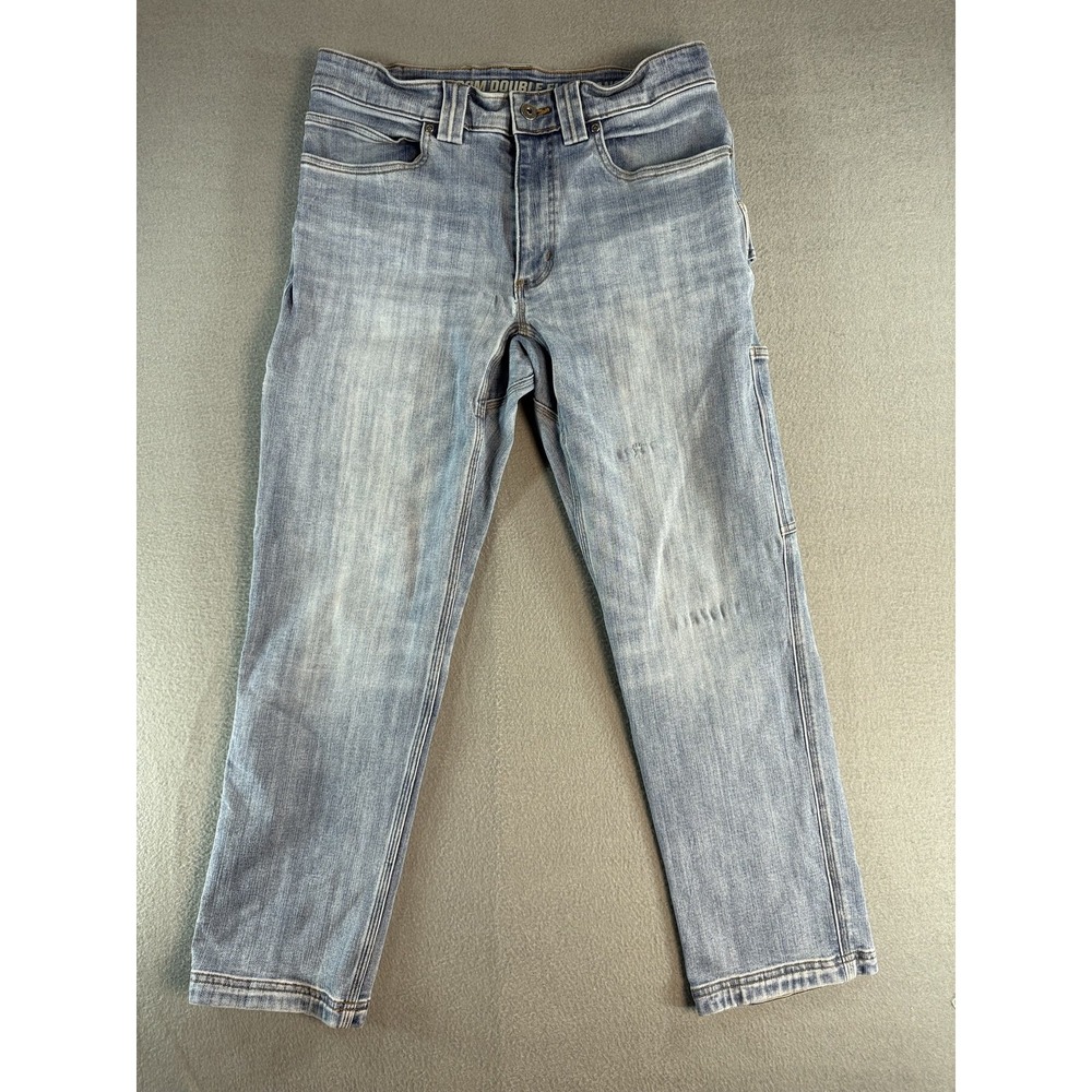 Duluth Trading Co Jeans Mens 32x30 Blue Light Wash Relaxed Ballroom Double Flex